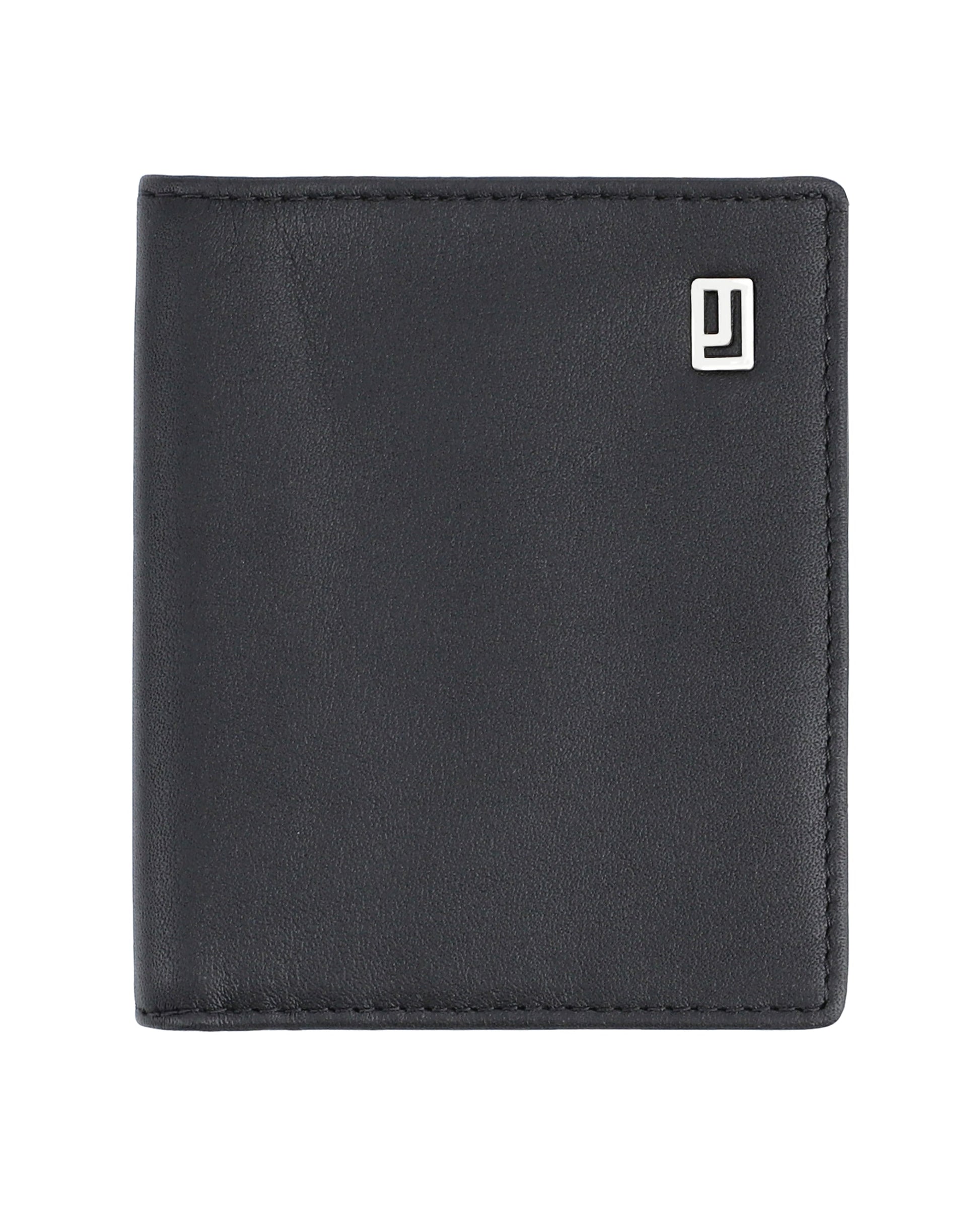 Compact leather wallet