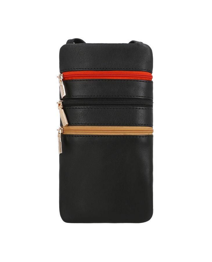 Versatile pouch with multiple zip pockets