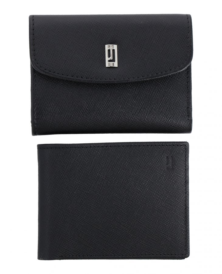 Black Leather Wallet 