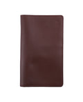 Leather wallet with passport pockets