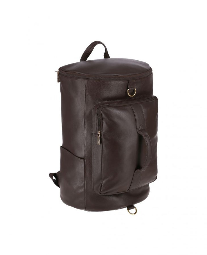 Leather travel backpack in USA