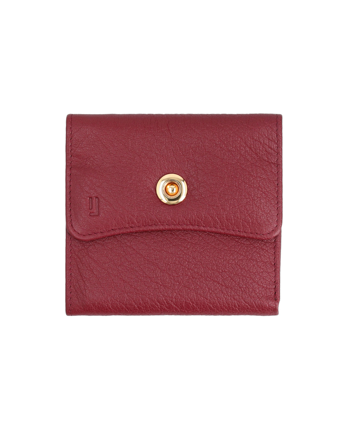 Sleek leather wallet with compartments.