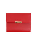 Sophisticated wallet with gold fittings.