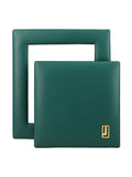 leather bags in green colour