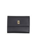 Black Leather Ladies Wallet