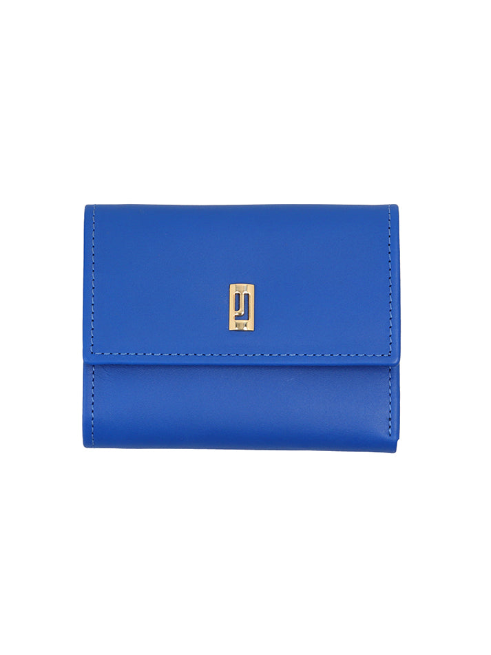 Blue Leather Wallet for women