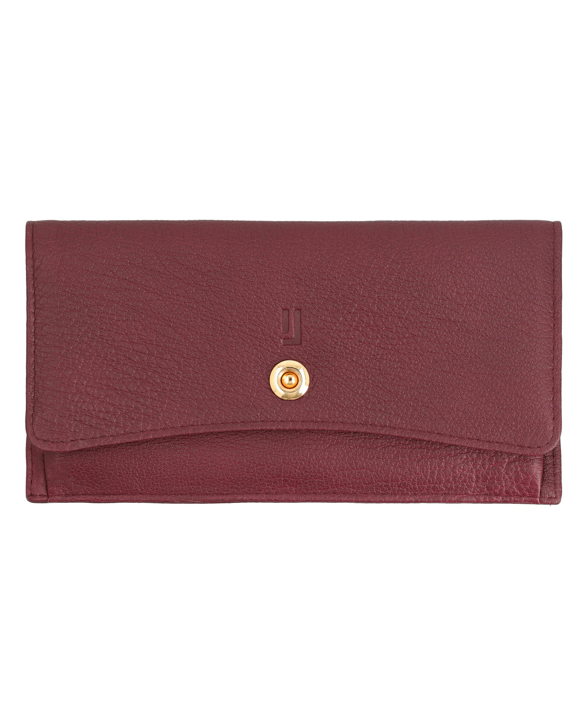 Stylish leather wallet with coin pouch.