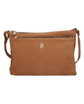 Beige, Trendy leather crossbody