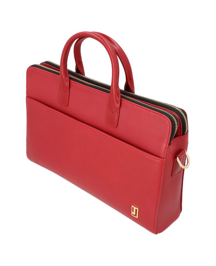 Leather office bag for women