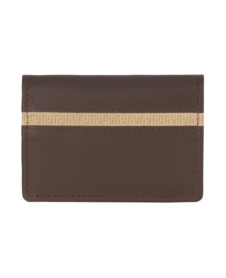 Brown and Camel Elegant leather card case