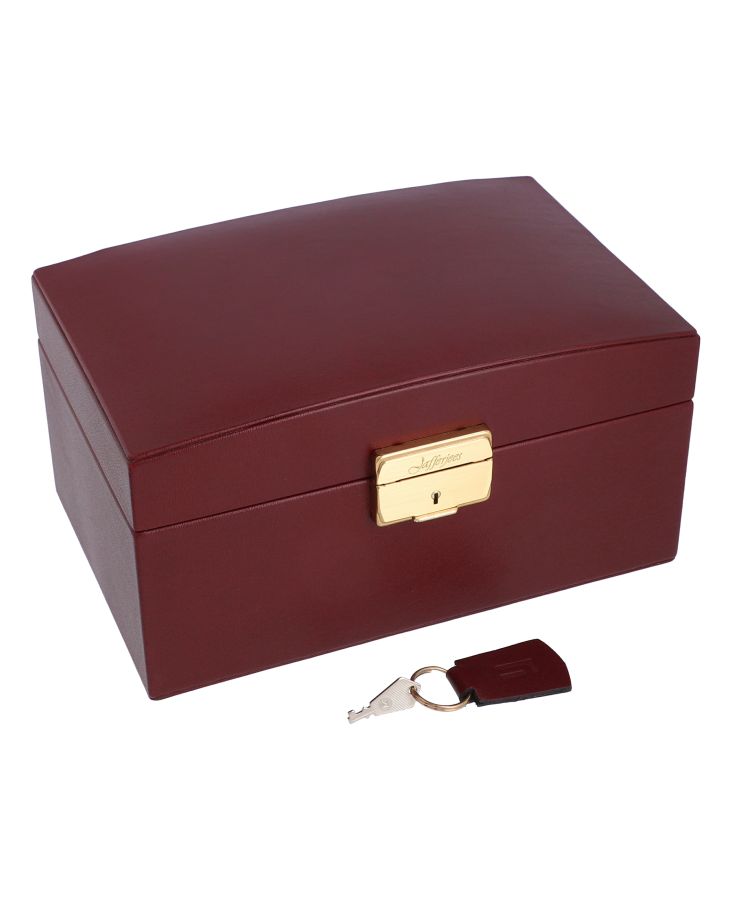 Maroon Modern Jewelry Case