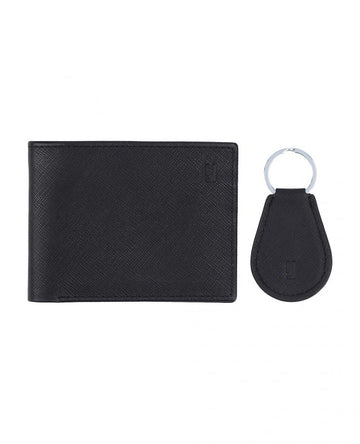 Gift set with wallet and keychain.