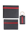 Leather gift sets wrapped in craft paper boxes, perfect for him