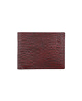 Lizard embossed leather wallet